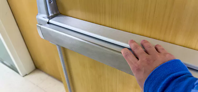 Installing a Push Bar on a Door Yorba Linda